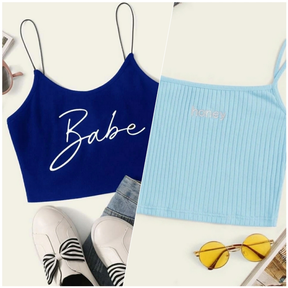 COMBO Honey & Babe crop camis